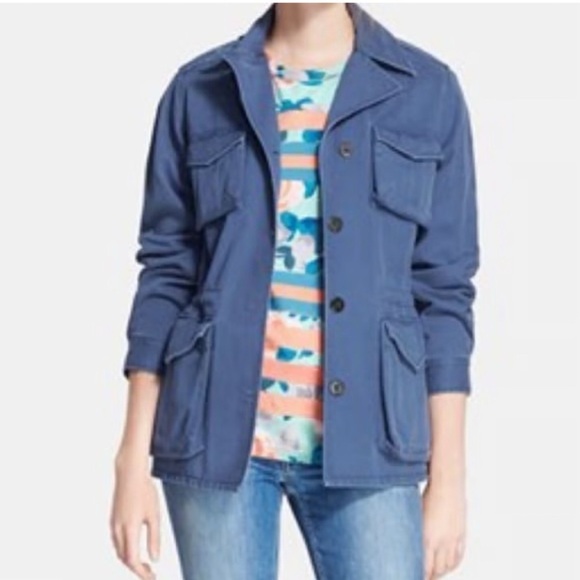 Marc by Marc Jacobs NWT Blue Utility Army Jacket Size Large - Picture 10 of 11